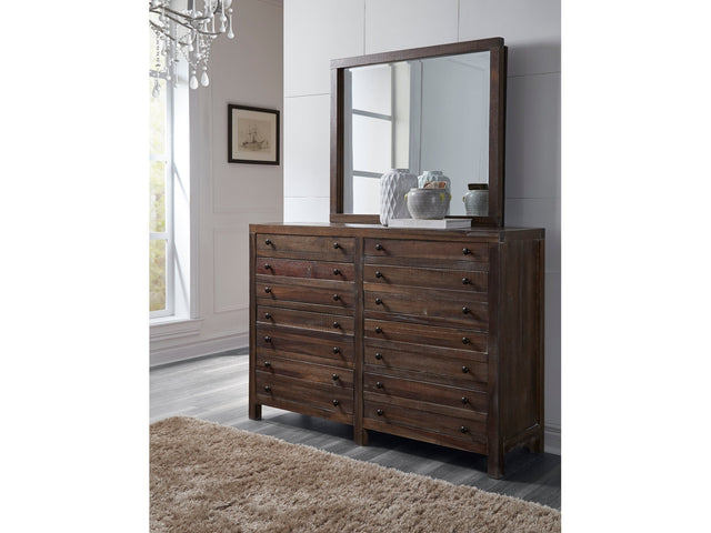 Townsend Eight Drawer Solid Wood Dresser in Java - Ornate Home