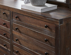 Townsend Eight Drawer Solid Wood Dresser in Java - Ornate Home