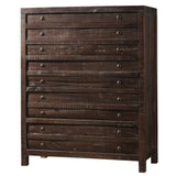 Townsend Five Drawer Solid Wood Chest in Java - Ornate Home