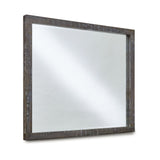 Townsend Solid Wood Beveled Glass Mirror in Gunmetal - Ornate Home