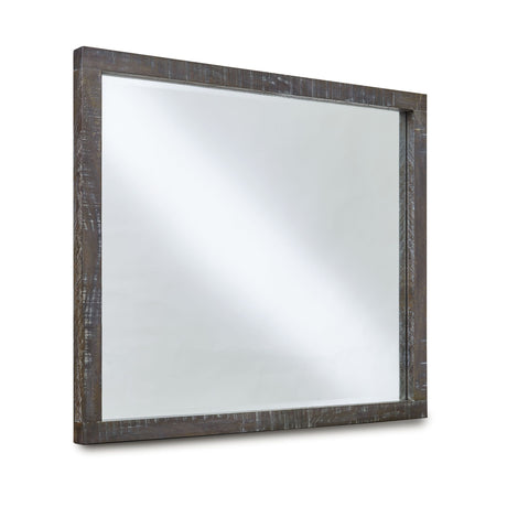 Townsend Solid Wood Beveled Glass Mirror in Gunmetal - Ornate Home