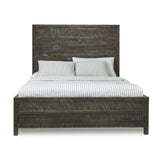 Townsend Solid Wood California King Low-Profile Bed in Gunmetal - Ornate Home