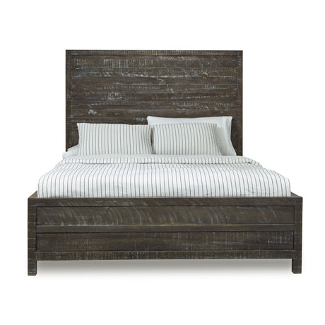 Townsend Solid Wood California King Low-Profile Bed in Gunmetal - Ornate Home