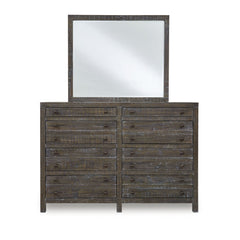 Townsend Solid Wood Eight Drawer Dresser in Gunmetal - Ornate Home