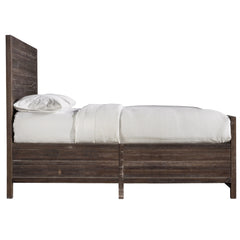 Townsend Solid Wood Queen Panel Bed in Java - Ornate Home