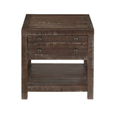 Townsend Solid Wood Side Table in Java - Ornate Home