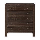 Townsend Three Drawer Solid Wood Nightstand in Java - Ornate Home