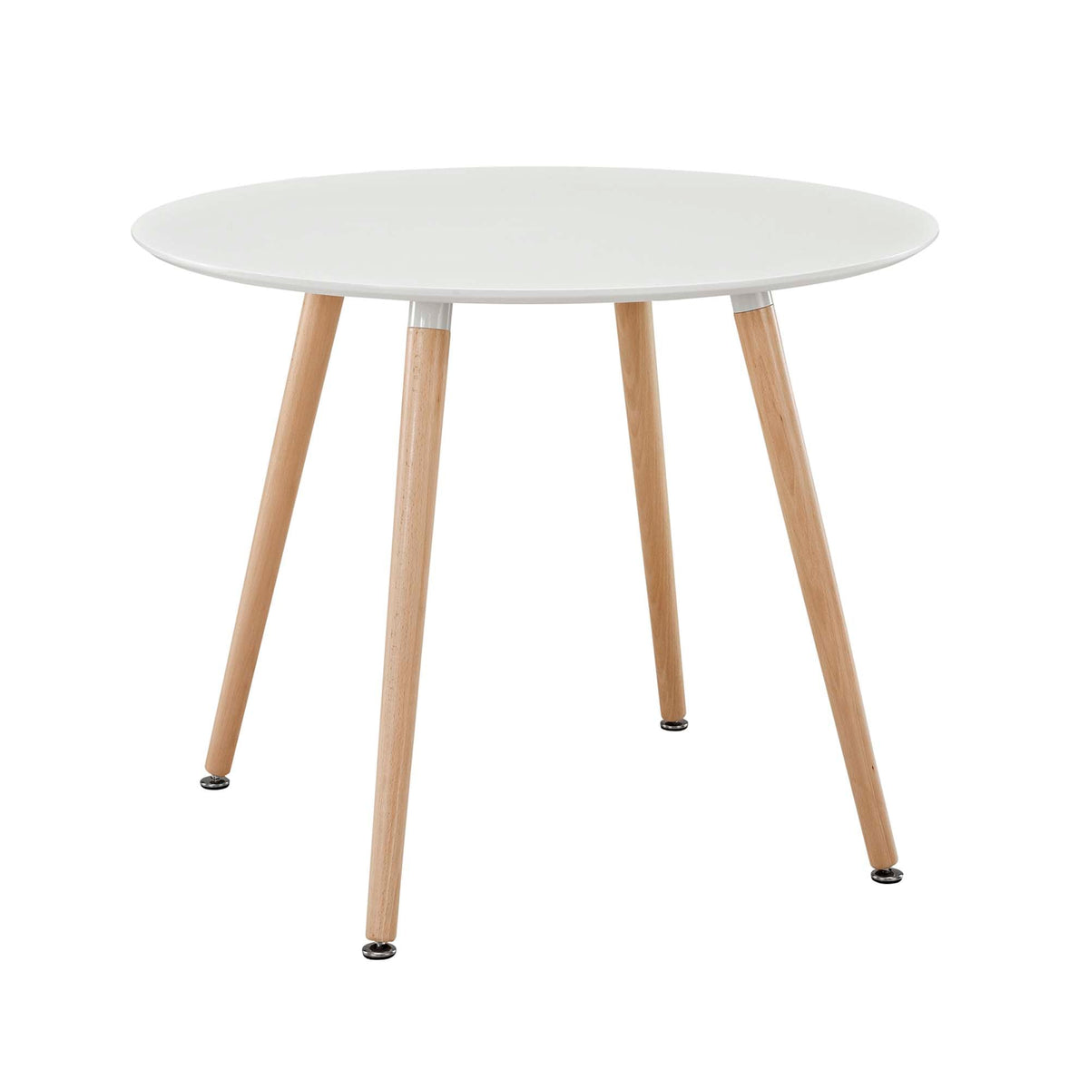 Track White Round Dining Table - Ornate Home