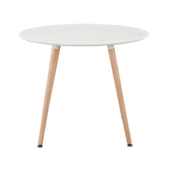 Track White Round Dining Table - Ornate Home