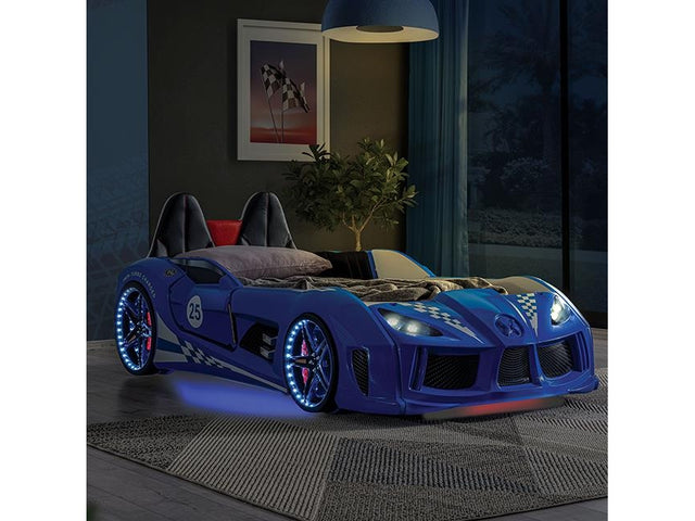 Trackster Blue Car Bed  / Twin - Ornate Home