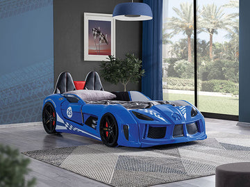 Trackster Blue Car Bed  / Twin - Ornate Home