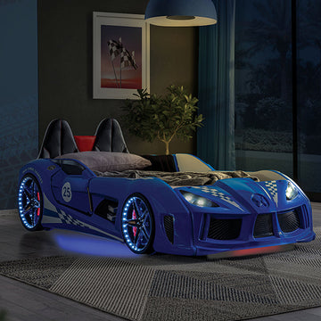 Trackster Blue Car Bed  / Twin - Ornate Home