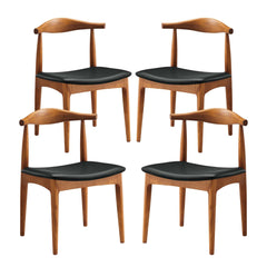 Tracy Black Wood Dining Chairs (Set of 4) - Ornate Home