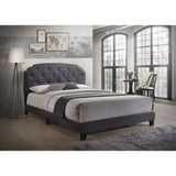 Tradilla Gray Fabric Queen Bed - Ornate Home