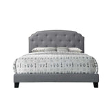 Tradilla Gray Fabric Queen Bed - Ornate Home