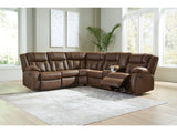 Trail Boys Walnut 2-Piece Reclining Sectional - Ornate Home