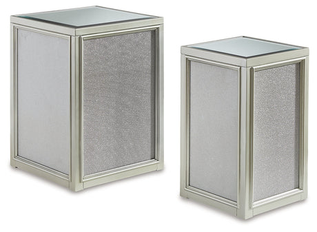 Traleena Silver Finish Nesting End Table (Set of 2) - Ornate Home