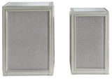 Traleena Silver Finish Nesting End Table (Set of 2) - Ornate Home
