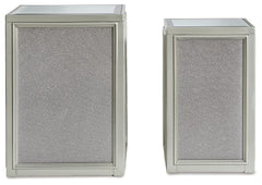 Traleena Silver Finish Nesting End Table (Set of 2) - Ornate Home