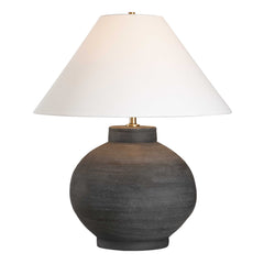 Tramore Rustic Charcoal Table Lamp - Ornate Home