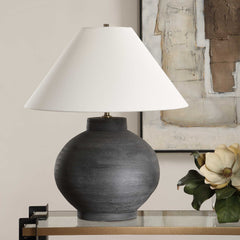 Tramore Rustic Charcoal Table Lamp - Ornate Home