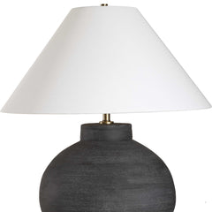 Tramore Rustic Charcoal Table Lamp - Ornate Home