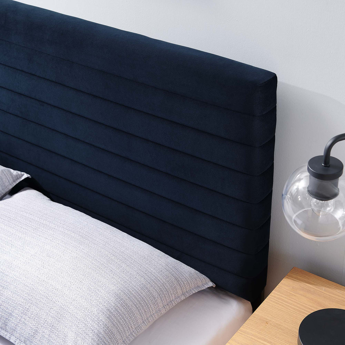 Tranquil Midnight Blue Full/Queen Headboard - Ornate Home