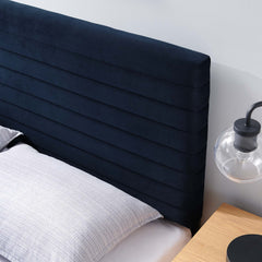 Tranquil Midnight Blue Full/Queen Headboard - Ornate Home
