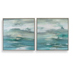 Tranquil State Of Mind Multicolor Framed Canvases (Set of 2) - Ornate Home