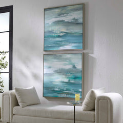 Tranquil State Of Mind Multicolor Framed Canvases (Set of 2) - Ornate Home