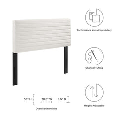 Tranquil White Full/Queen Headboard - Ornate Home