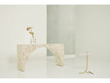 Tranquility Carrara Stone/Soft Gold Accent Table - Ornate Home