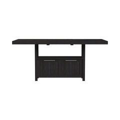 Transcend Charcoal Counter Table with 20" Leaf - Ornate Home