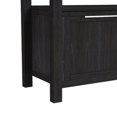 Transcend Charcoal Counter Table with 20" Leaf - Ornate Home