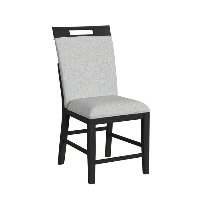Transcend Charcoal/Light Grey Counter Side Chair (Set of 2) - Ornate Home