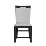 Transcend Charcoal/Light Grey Counter Side Chair (Set of 2) - Ornate Home