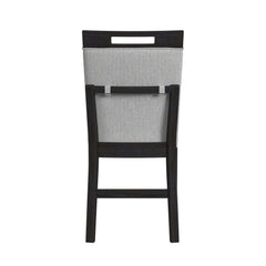 Transcend Charcoal/Light Grey Counter Side Chair (Set of 2) - Ornate Home