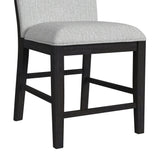 Transcend Charcoal/Light Grey Counter Side Chair (Set of 2) - Ornate Home
