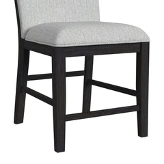 Transcend Charcoal/Light Grey Counter Side Chair (Set of 2) - Ornate Home