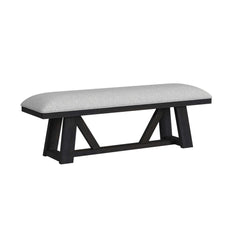 Transcend Charcoal/Light Grey Dining Bench - Ornate Home