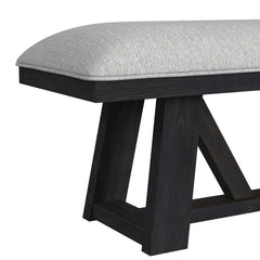 Transcend Charcoal/Light Grey Dining Bench - Ornate Home