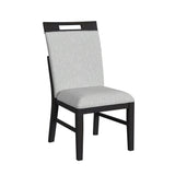 Transcend Charcoal/Light Grey Dining Side Chair (Set of 2) - Ornate Home