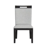 Transcend Charcoal/Light Grey Dining Side Chair (Set of 2) - Ornate Home