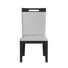 Transcend Charcoal/Light Grey Dining Side Chair (Set of 2) - Ornate Home