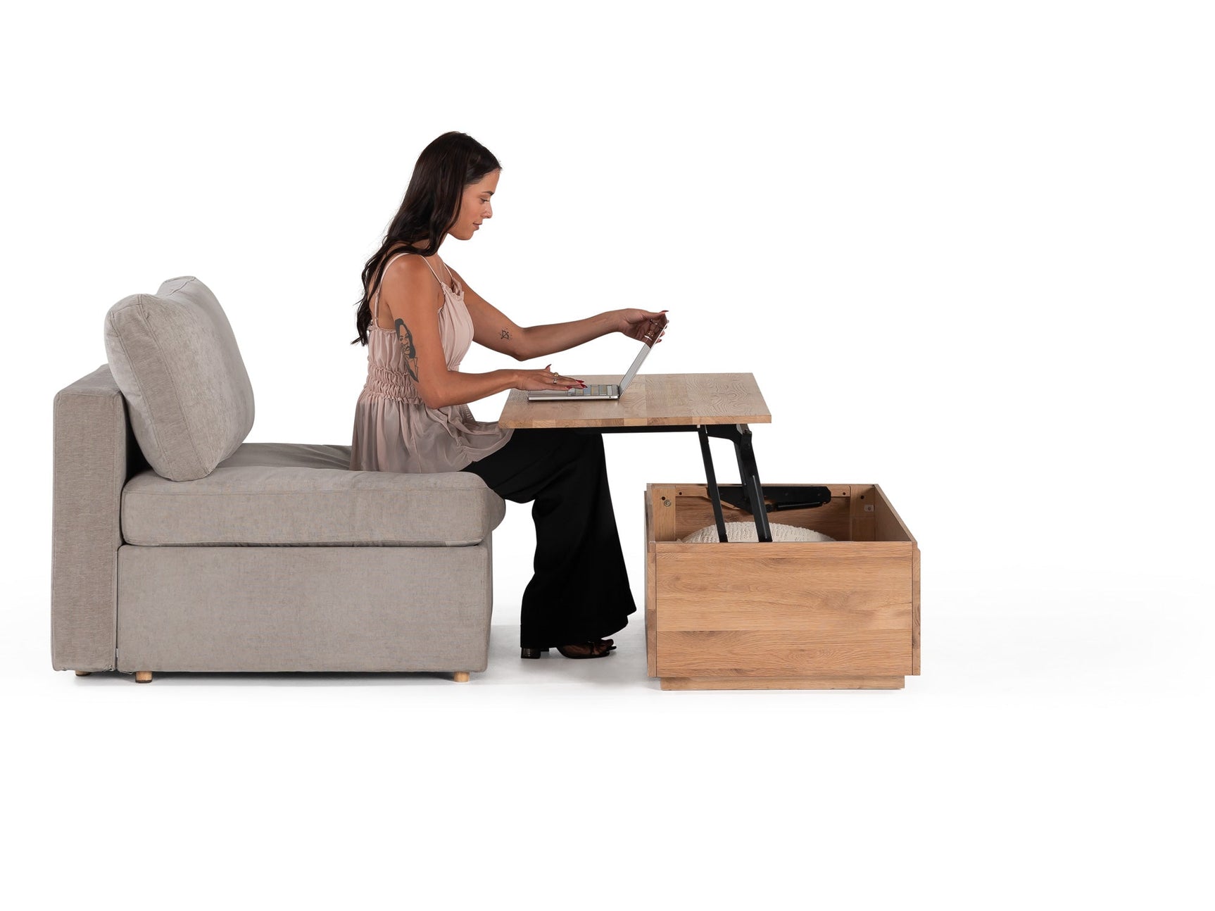 Transformer Coffee Table - Panel Storage - Ornate Home