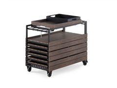Transformer Outdoor Bar Cart - Panel Storage - Ornate Home