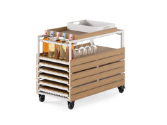Transformer Outdoor Bar Cart - Panel Storage - Ornate Home