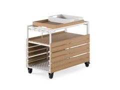 Transformer Outdoor Bar Cart - Panel Storage - Ornate Home