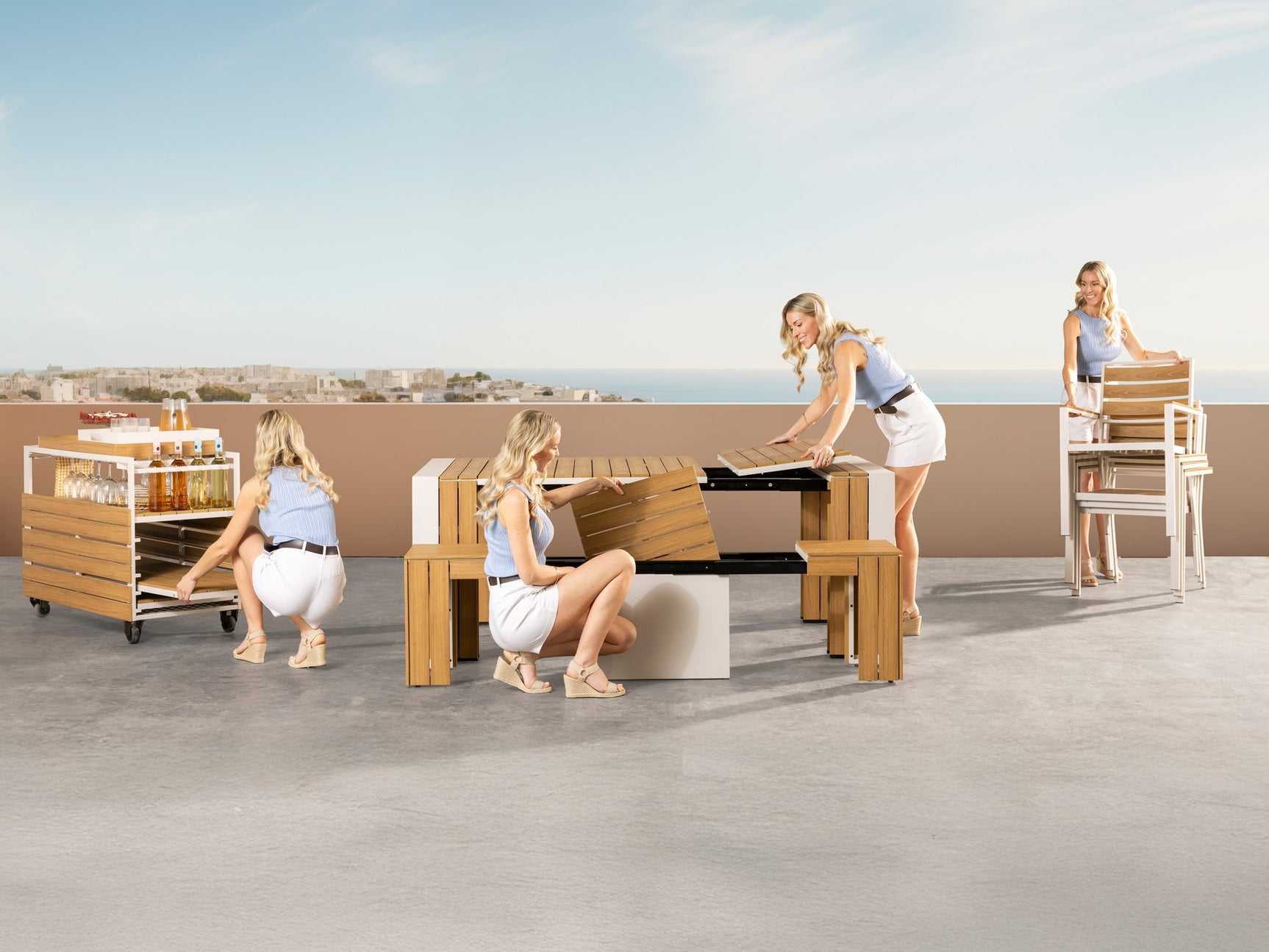 Transformer Outdoor Dining Set - The Host - Ornate Home