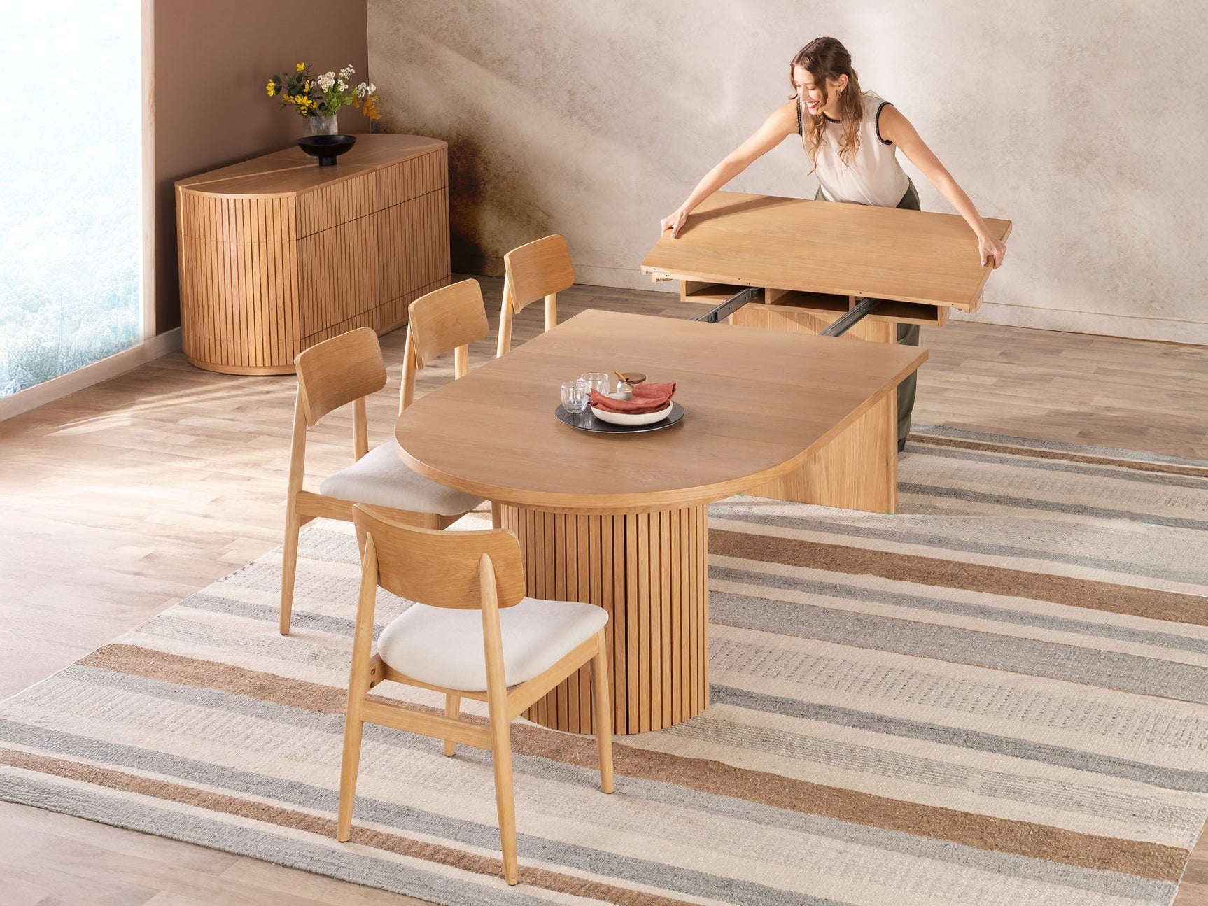 Transformer Round Dining Set - The Family - Ornate Home